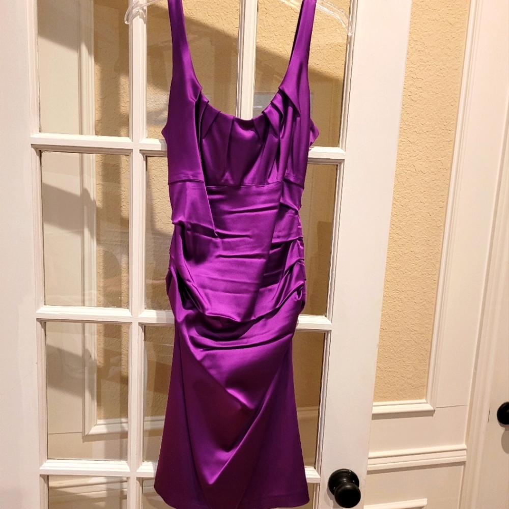 Beautiful fuschia Suzi Chen for Maggie Boutique evening dress